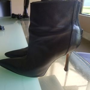 Manolo Blahnik Black Booties. VGUC. 39.